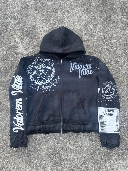 “Life’s Value” Zip-Up Jacket